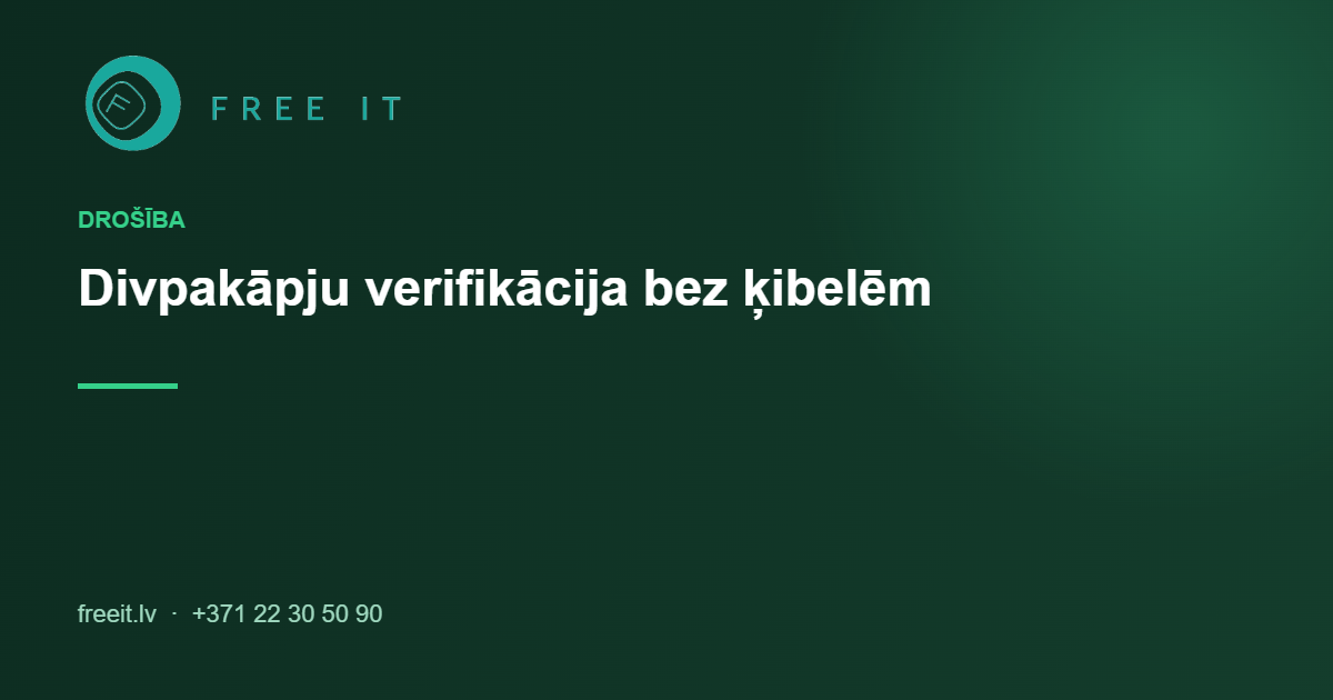 Divpakapju verifikacija Google Workspace